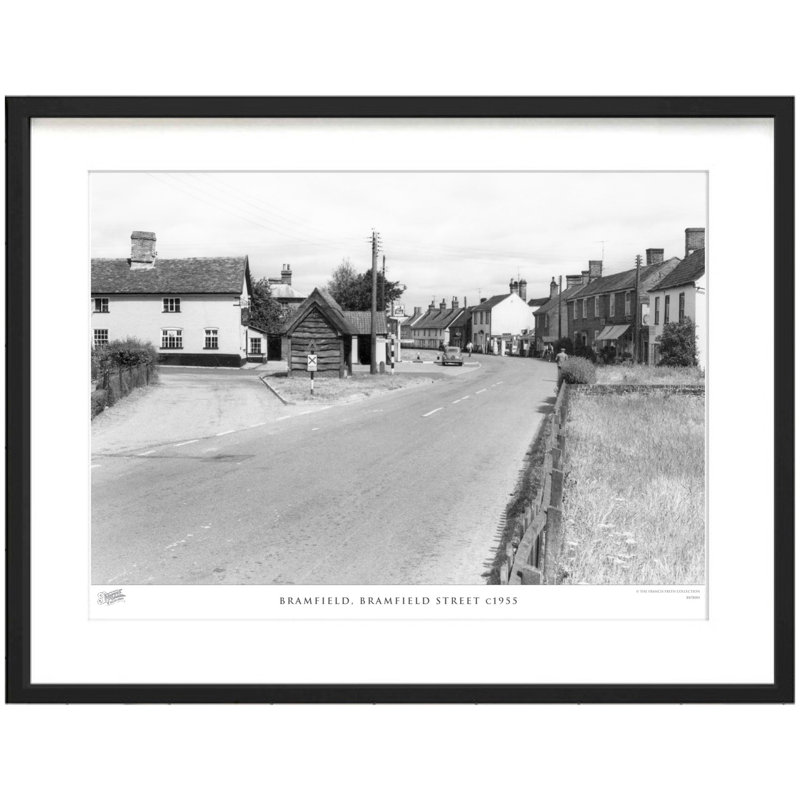 Bramfield, Bramfield Street C1955 - Single Picture Frame Print, 40cm H x 50cm W x 2.3cm D