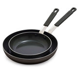 Bobby Flay by GreenPan PFAS-Free Nonstick Stainless Steel 8” and 10” Frypan Set