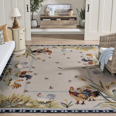 Tapis oriental en laine crocheté à la main Kinchen