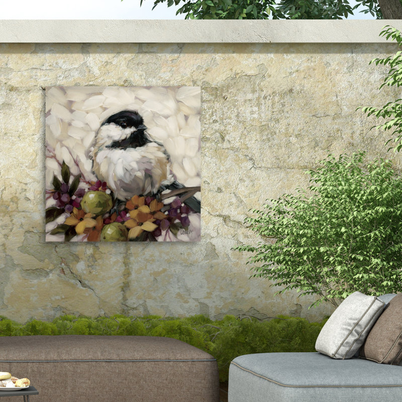 Toile d'extérieur Andrea Lavery Chickdee avec lime, H 35 po x l 35 po
