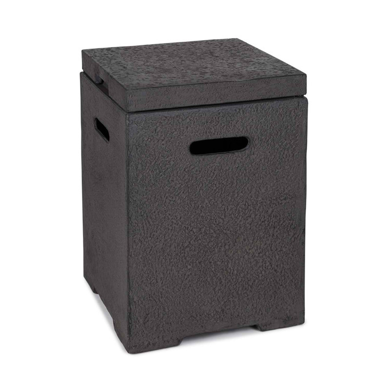 Blumfeldt 41cm W Water Resistant Deck Box, Black