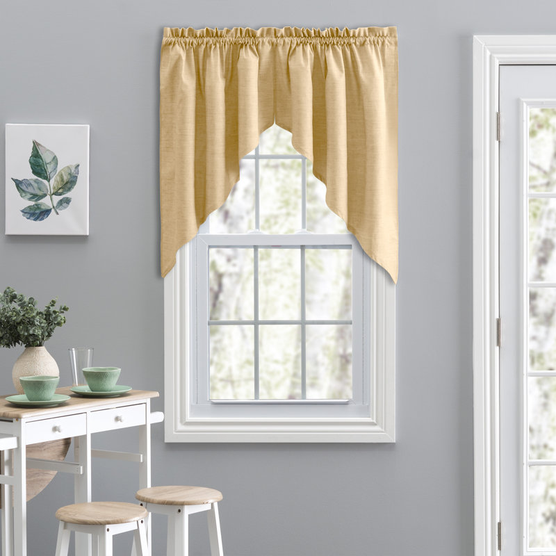 Lisa Tailored Window Valance, Butter