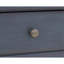 Table de chevet 3 tiroirs Americana, aucun assemblage requis, finition bleu velours côtelé