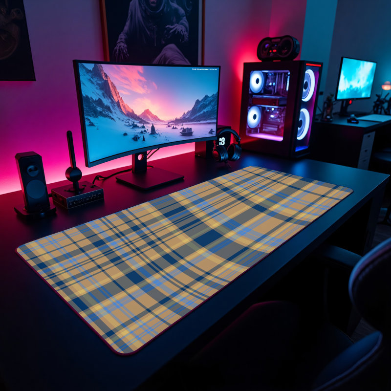 Polyester Desk Pad, 14.4x12.1