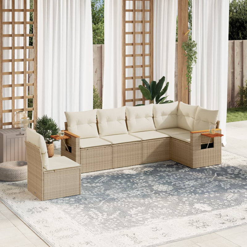 Vidaxl Garden Sofa Set, Beige