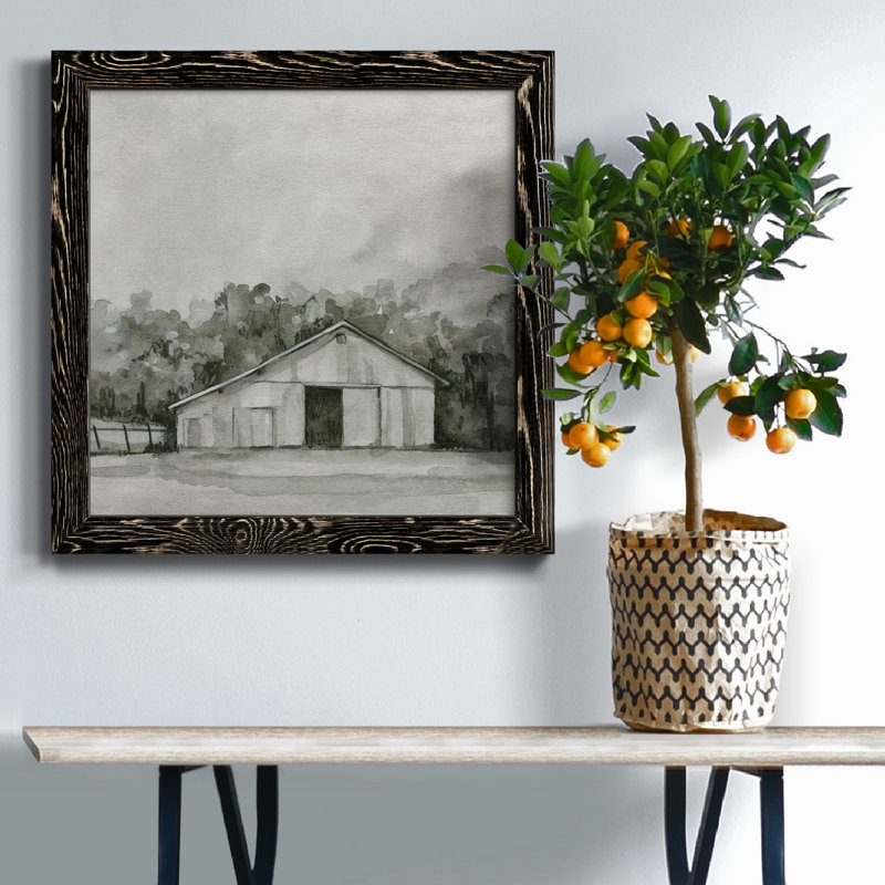 Croquis solennel IV - Toile encadrée de qualité supérieure, prête à être accrochée, Noir, H 35,5 po x l 35,5 po x P 1,5 po