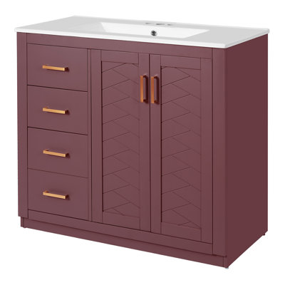 36'' Bathroom Vanity With Ceramic Sink
