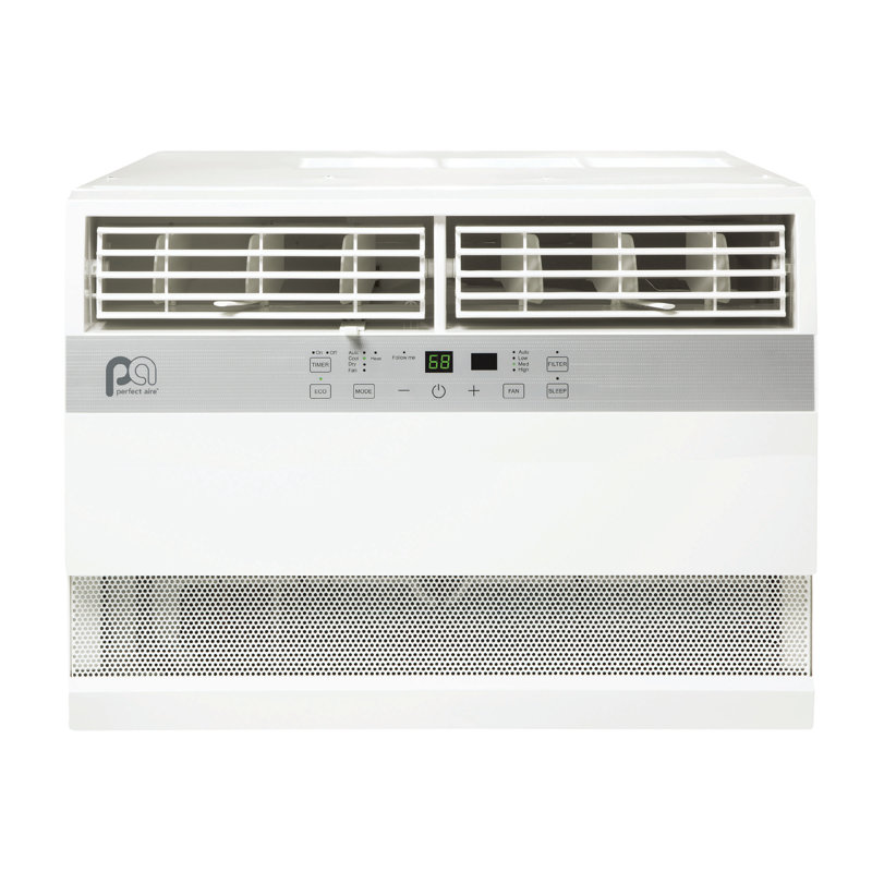 Climatiseur de fenêtre 12 000 BTU Perfect Aire avec chauffage électrique 11 000 BTU, télécommande Follow-Me