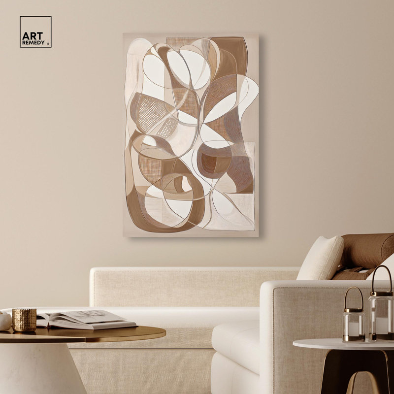 Toile «Mocha Dream» par Art Remedy, H 15 po x l 10 po, Toile tendue, Toile tendue