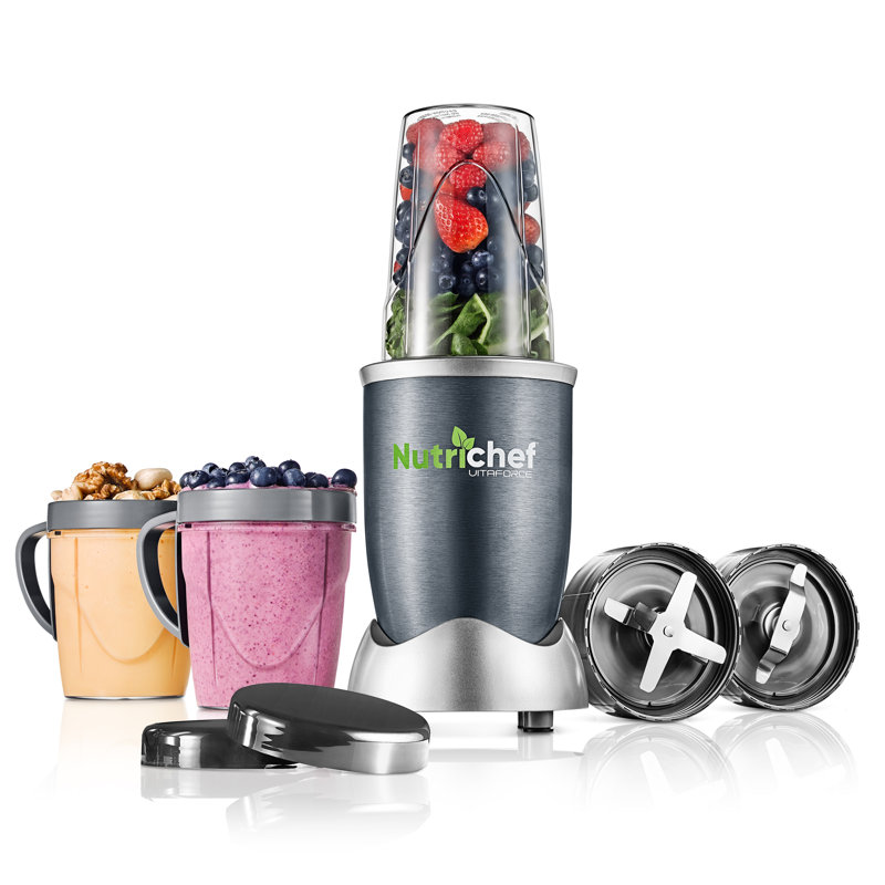 NutriChef 600oz. Personal Blender, Gray
