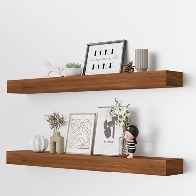 Wooden Floating Wall Shelves