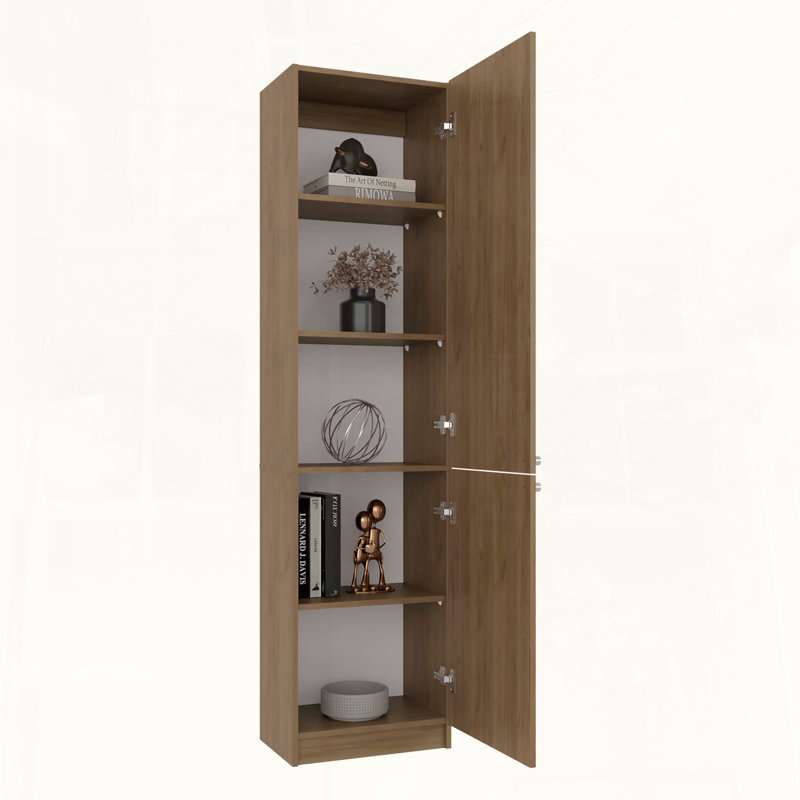 Double Door Bookcase Storage Cabinet