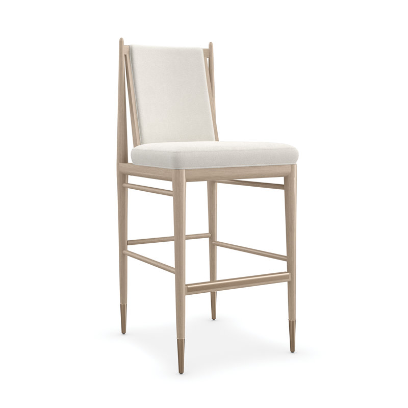 Modern Principles Light Counter Stool, Sun Drenched Oak/Lucent Bronze Metallic, Bar Stool (30" Seat Height)