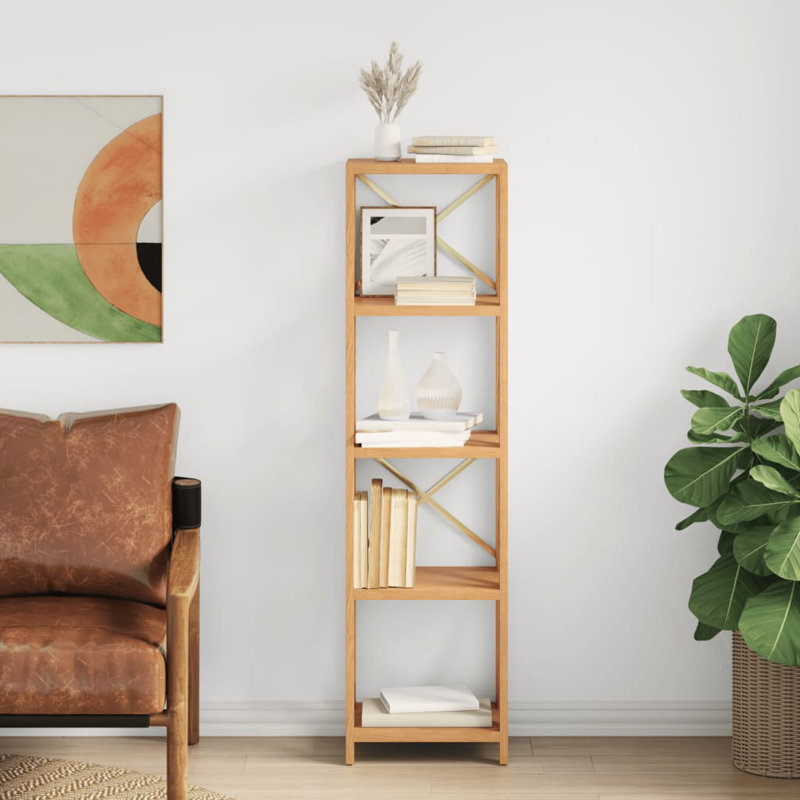 Berrada Bookcase, (4 Shelves) 57.5" H x 15.7" W x 11.8" D