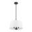 Billet 3-Light Convertible Pendant/Semi-Flush with Fabric Shades-100090069