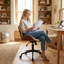 Chaise de bureau rembourrée à hauteur réglable-447121391