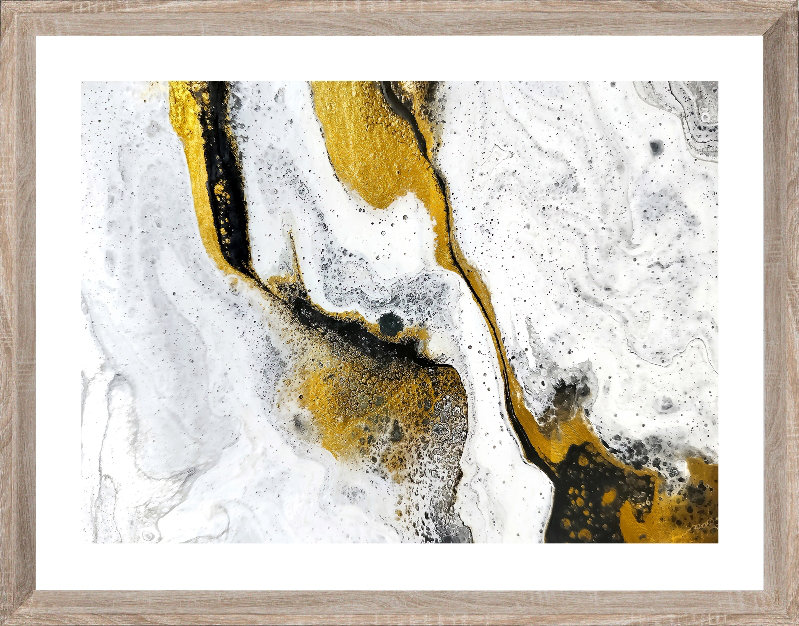 Marble 2 - Single Picture Frame Print, Bevelled Wood Effect, 215.392 cm H x 164.592 cm W