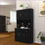 Armoire de cuisine, 71 po, noir moderne: plateau pour micro-ondes, tablettes réglables, 6 portes 1 tiroir | Panneau de fibres à densité moyenne E1 | Peinture UV