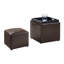 Repose-pieds carré Aihnoa avec tabouret et plateau réversible-1253439581