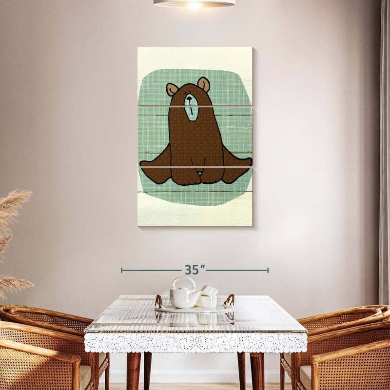 Brampt Woodland Creatures Bear, 45" H x 28" W