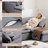 142.8" Modular Sectional Sofa 6 Piece Chenille Deep Seat Cloud Corner Couch With Reversible Ottomans & Pillows-339952821