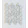 2" x 4" White Cararra Marble Leaf Pattern Moasic Floor and Wall Tile