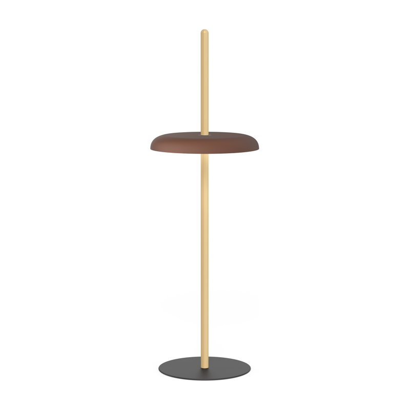 Lampe sur pied Nivél, Chêne blanc, Espresso