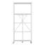 Tablette de rangement pliante avec roulettes