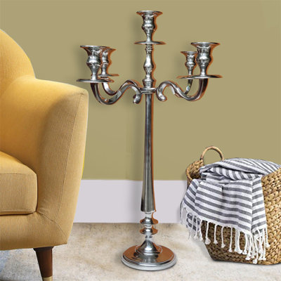 24'' H Aluminum Floor Candelabra