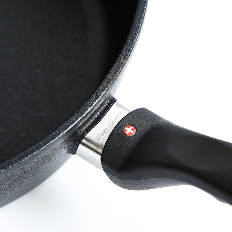 Swiss Diamond 12.5" Nonstick Frying Pan with Glass Lid