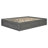 Platform Bed Frame with 4 Storage Drawers and Footboard Storage Cubby, No Headboard-1873463624
