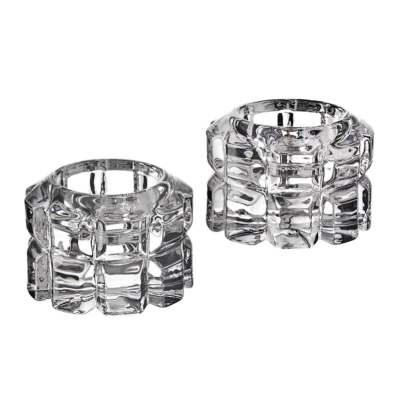 Astor Crystal Votive Holder Set