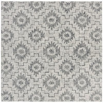 Tolland Hand Tufted Wool Geometric Rug