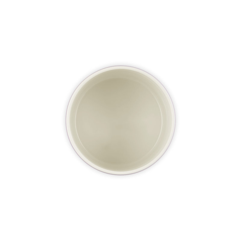 Le Creuset Stoneware Signature Utensil Crock, 2.7 Qt. - Sea Salt, 5.5" H x 5.1" W x 5.1" D, White