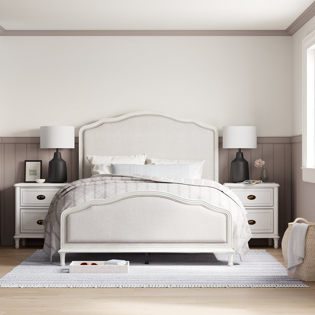 Watson 2 Drawer Nightstand, Cream