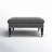 Inwood Square Cocktail Ottoman with Wheels-728329261