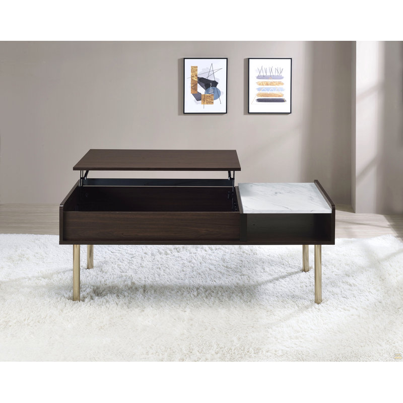 Table basse à plateau relevable