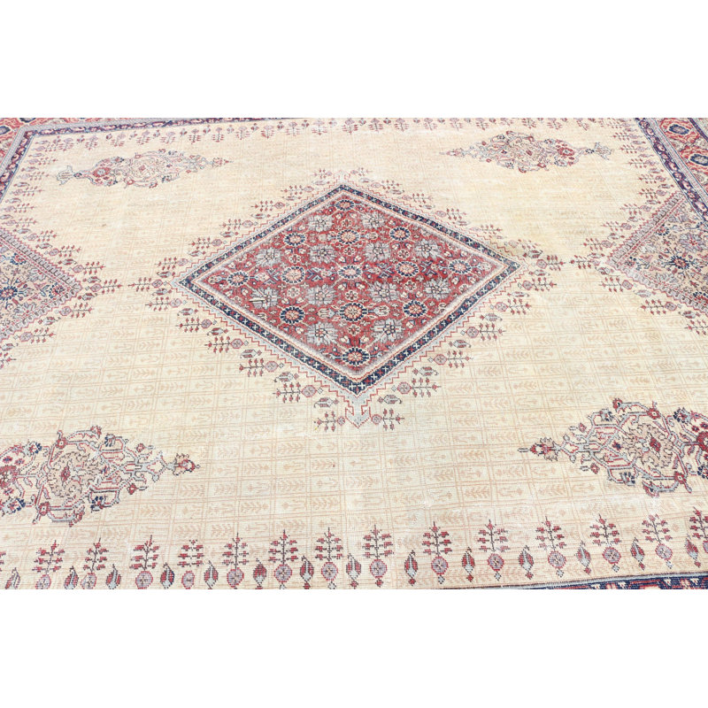 Tapis turc antique beige surdimensionné pour la décoration tribale et la vente en gros