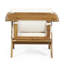 Chaises club d'extérieur en bois d'acacia avec coussins (ensemble de 2)