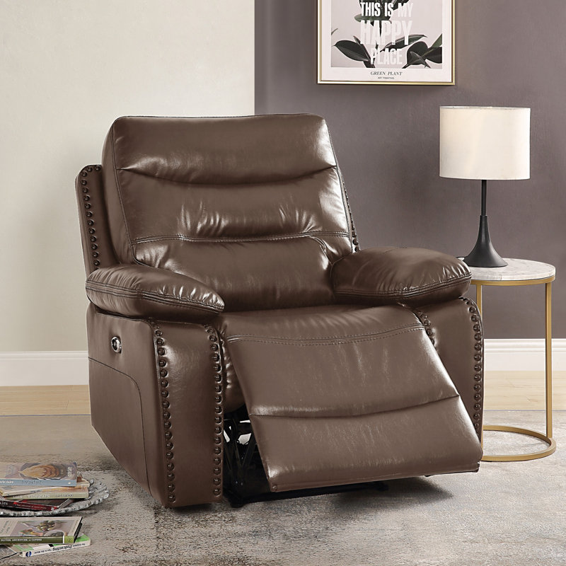 Fauteuil inclinable en cuir GEL Match