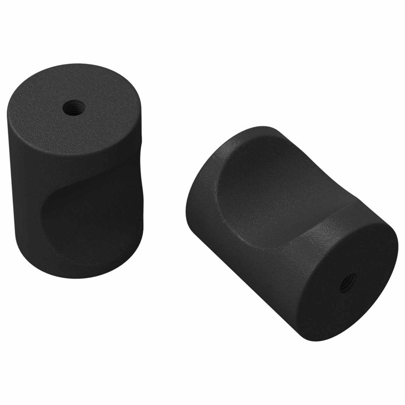Vidaxl Cabinet Knobs Black Iron Modern Furniture Hardware Home Decor Handles, Black