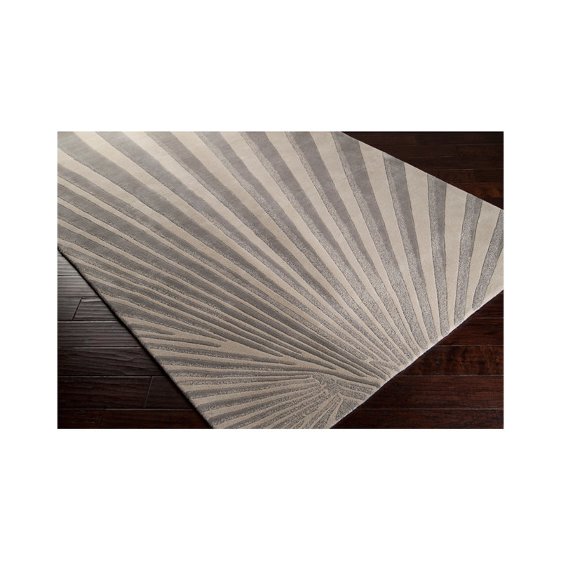 Bloodworth Wool Abstract Indoor Rug, Rectangle 3'3" x 5'3"