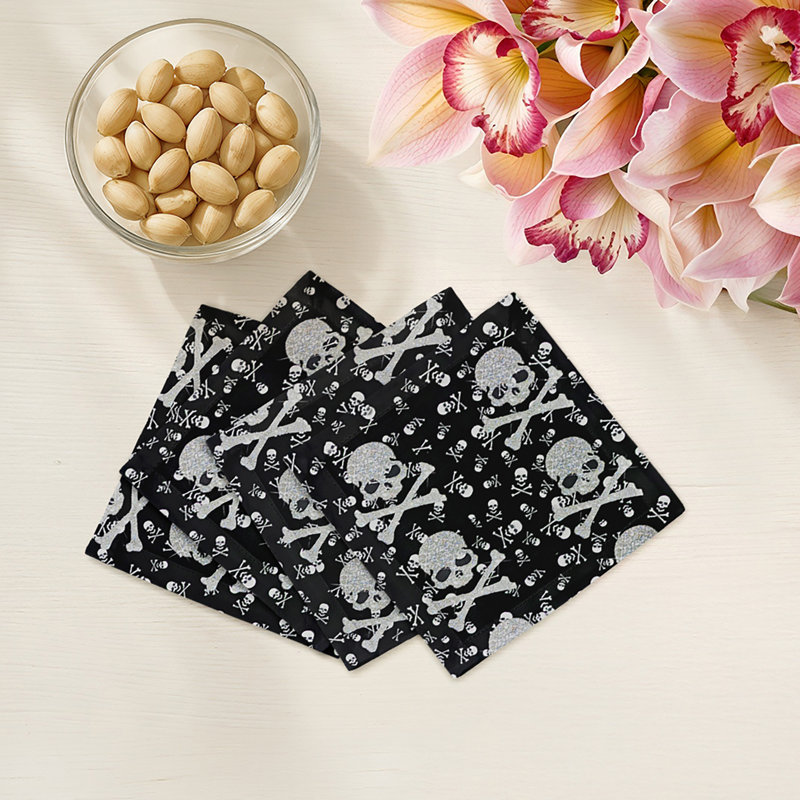 Petites serviettes croisées en satin de coton