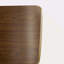 Tabouret de bar d'intérieur en bois, finition noyer, ensemble de 2