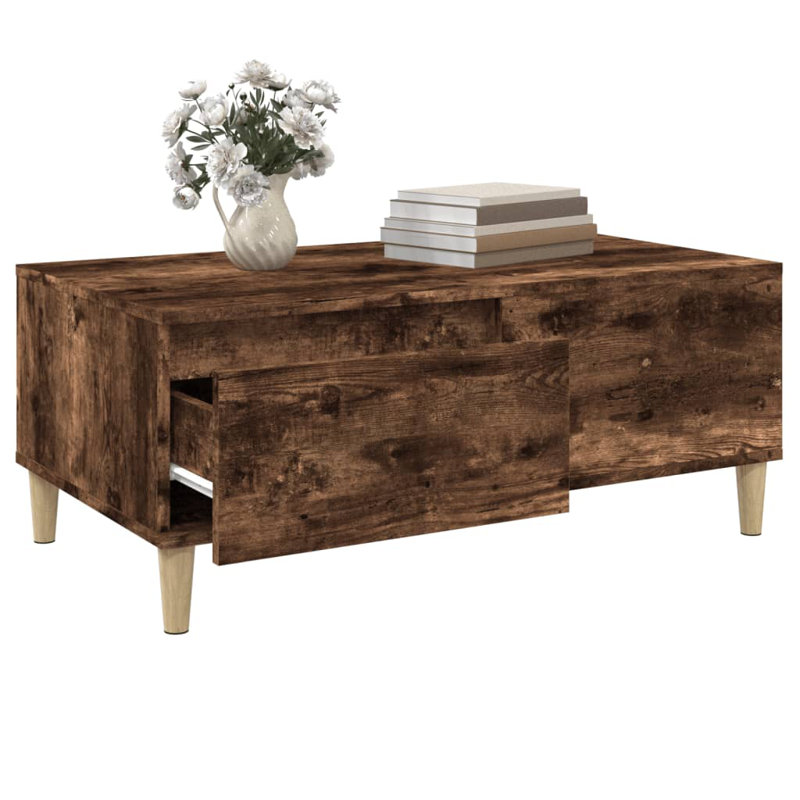 Zahir Coffee Table 90x50x36,5 cm Engineered Wood, Beige