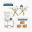 Ensemble de salle à manger 5 pièces Modern Glam-405348500-405809828