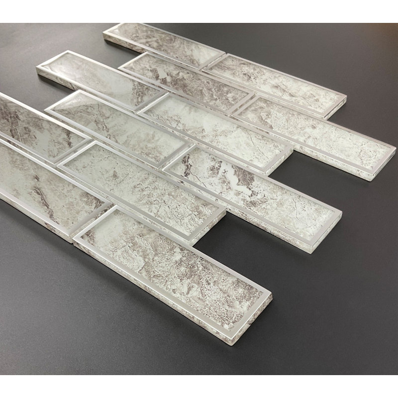 2 in. x 6 in. Glossy Tile, Beige