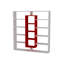 135.7cm H x 125cm W Library Bookcase-25305478