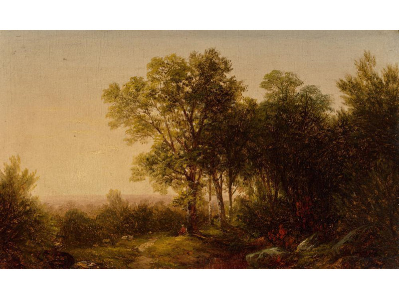 "Solitude" by  John William Casilear - Gallery Wrap Canvas Wall Art, 24" H x 17" W