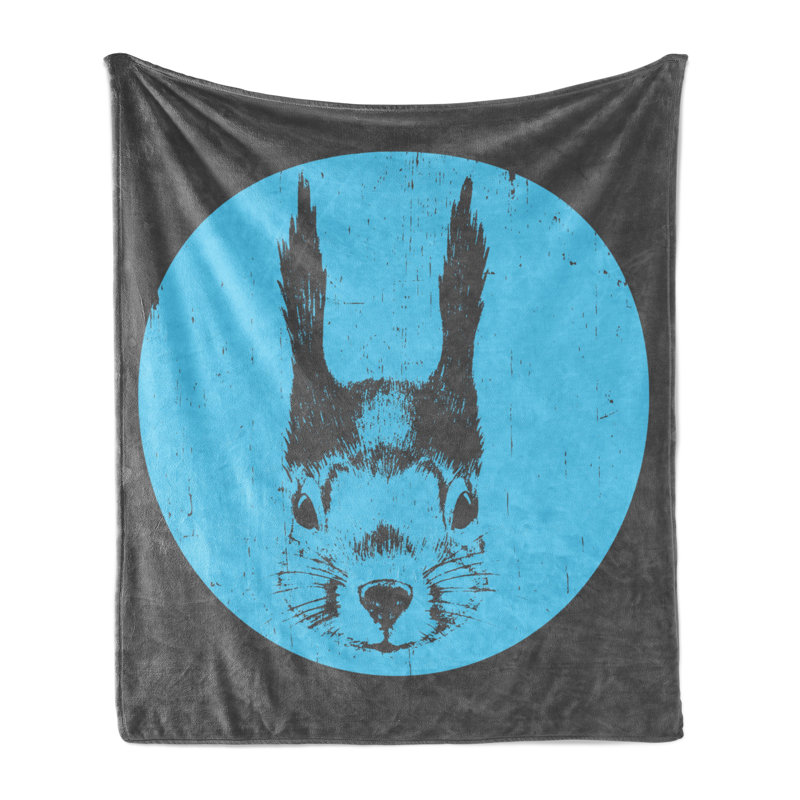 Ambesonne Throw Blanket Funny Multicolor, 50" W 60" L